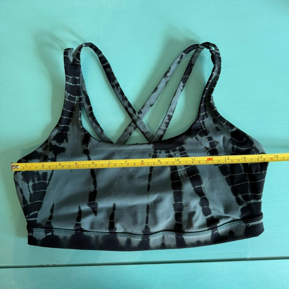 Lululemon Athletica Black and Green Sports Bra - Picture 5 of 6